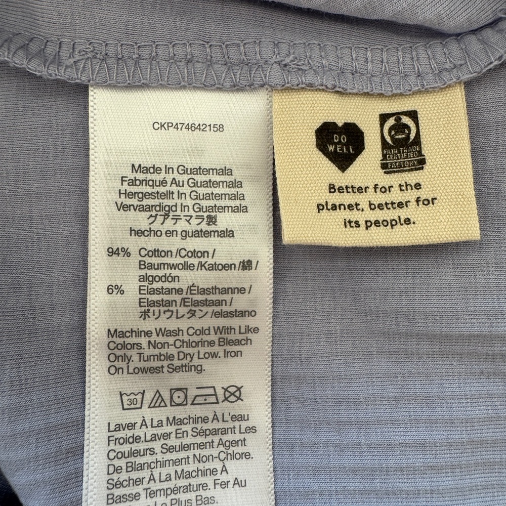 Madewell One-Shoulder Crop Tank in Sleekhold Distant Periwinkle - Picture 5 of 5